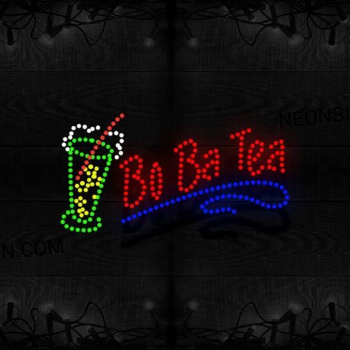 Boba Tea With A Boba Tea LED Bulb