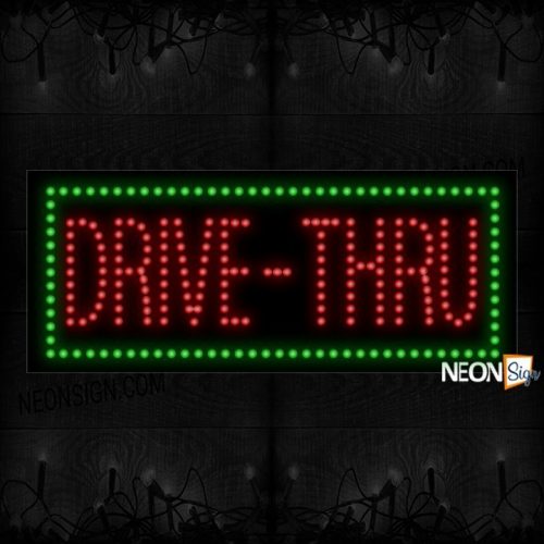 Drive-Thru With Green Box LED Bulb