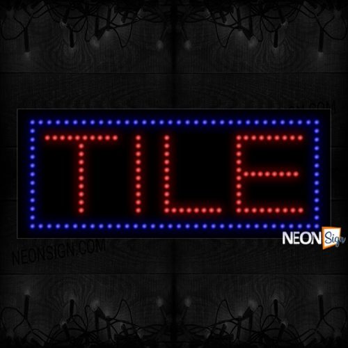 Tile With Blue Border LED Bulb