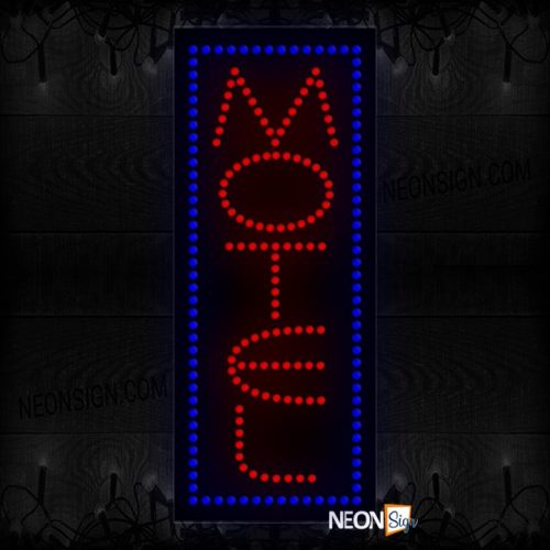 Parallel Motel With Blue Border LED Bulb