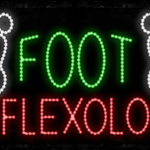 Foot Reflexology With Red LED Bulb