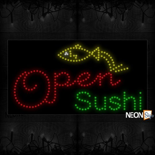 Open Sushi With Fish Image LED Bulb