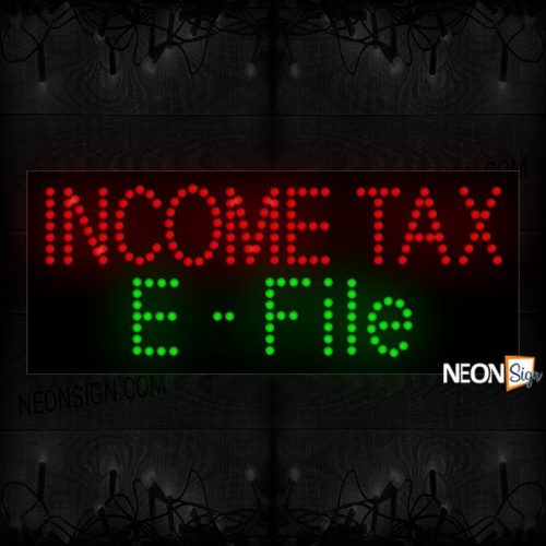 Income Tax E-File LED Bulb