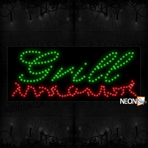 Grill Cursive With Hot Charcoal LED Bulb