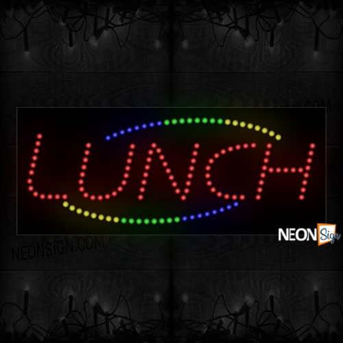 Lunch With Colorful Arc Border LED Bulb