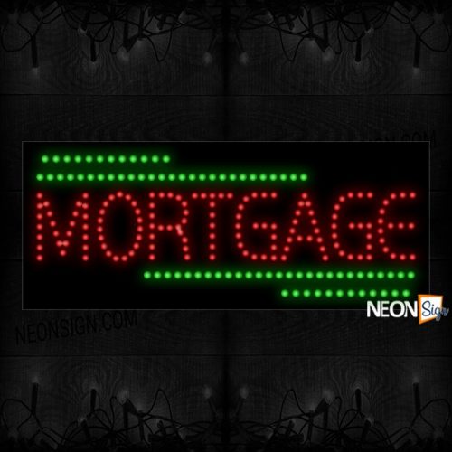 Mortgage With Green Lines LED Bulb