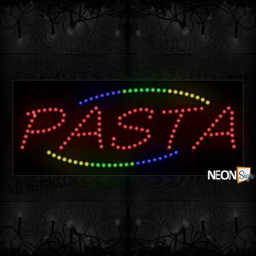 Pasta With Colorful Arc Border LED Bulb