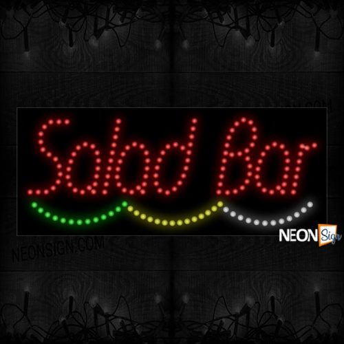 Salad Bar With Colorful Lines LED Bulb