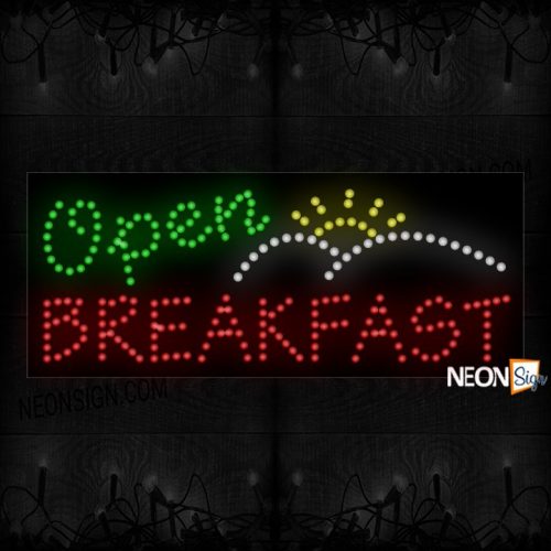 Open Breakfast With Logo LED Bulb