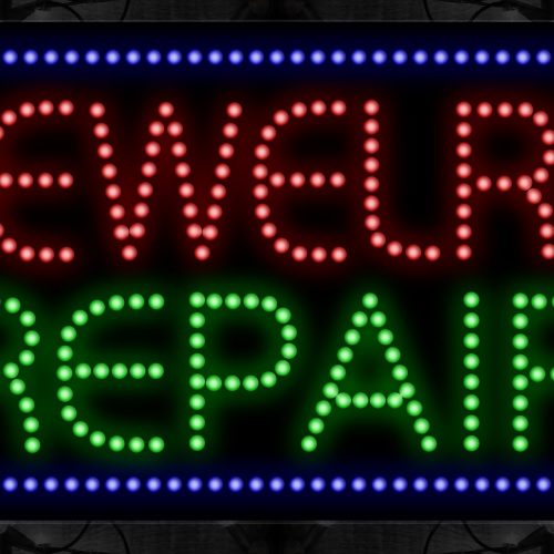 Jewelry Repair With Blue Border LED Bulb