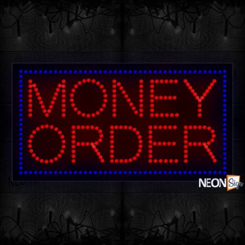 Money Order With Blue Border LED Bulb