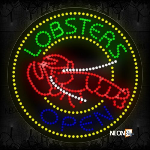 Lobster Open With Circle LED Bulb