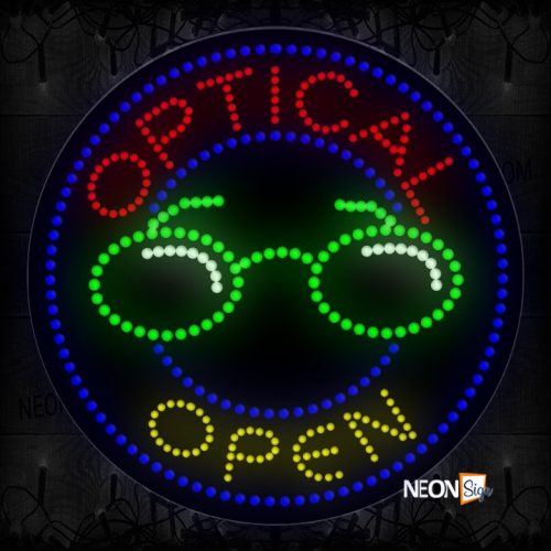 Optical Open With Circle Border LED Bulb
