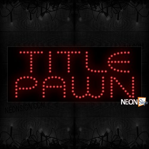 Title Pawn Plain Text LED Bulb