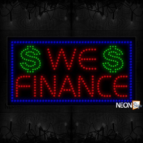 We Finance With $ Logo LED Bulb