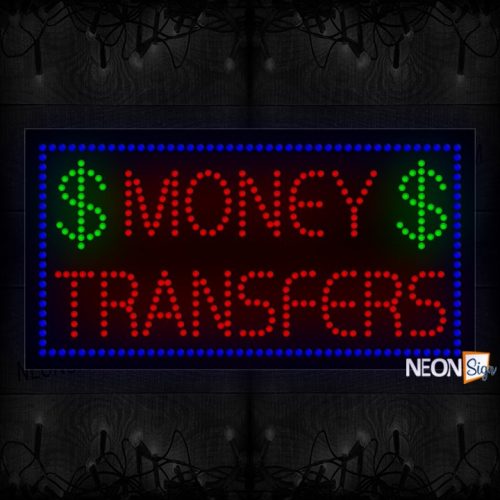 Money Transfers With Dollar  LED Bulb