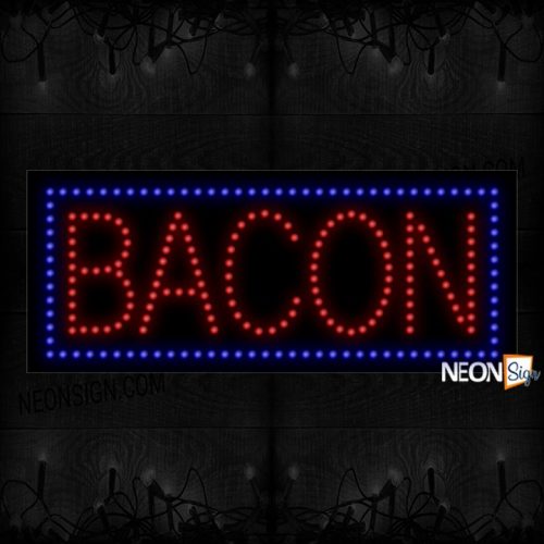 Bacon With Blue Border LED Bulb