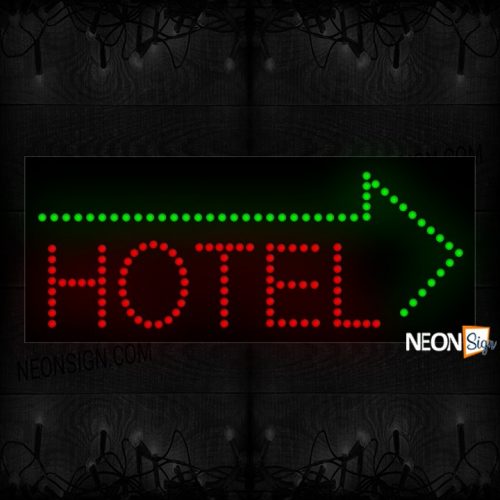 Hotel With Arrow LED Bulb