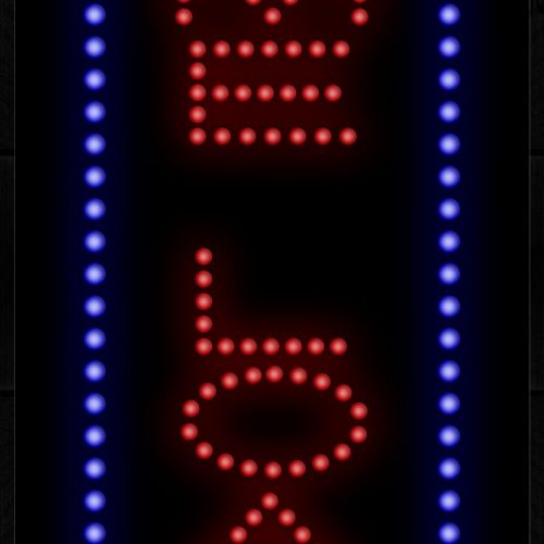 Home Loans With Vertical Blue Border LED Bulb