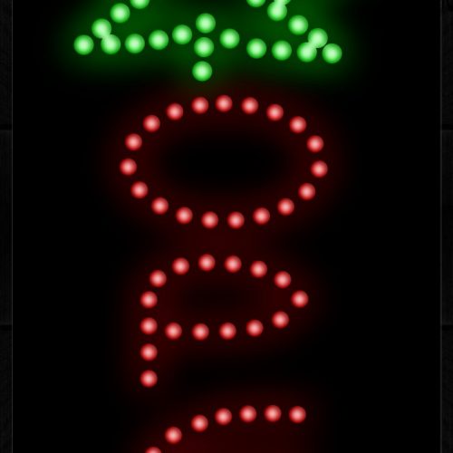 Open With Leaves (Vertical) LED Bulb