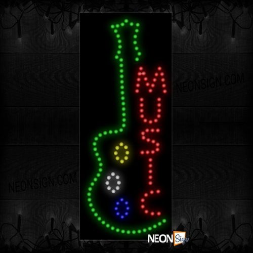 Vertical Music With Guitar LED Bulb