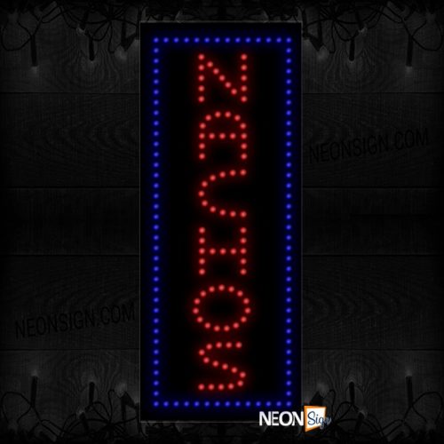 Nachos With Blue Border (Vertical) LED Bulb