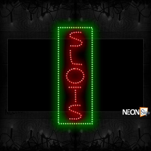 Vertical 'Slots' With Blue Border LED Bulb
