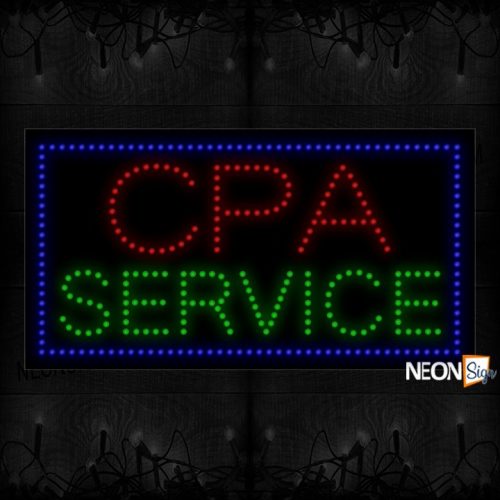 Cpa Service With Blue Border LED Bulb