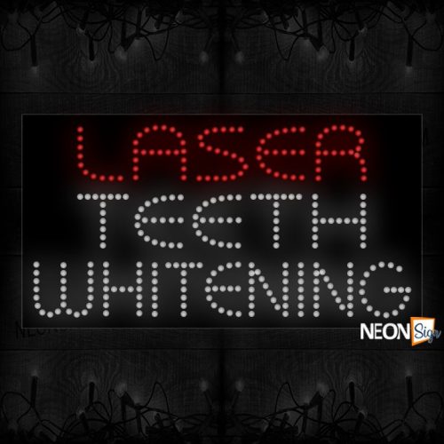 Laser Teeth Whitening in red and whiteLED Bulb