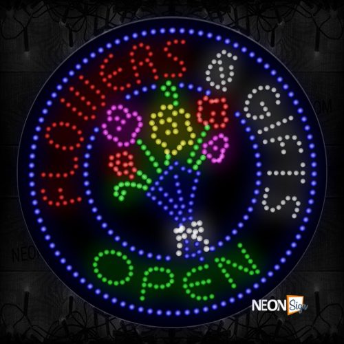 Flowers & Gift Open With Flower Logo LED Bulb