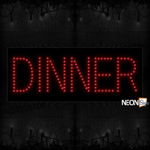 Dinner in red LED Bulb