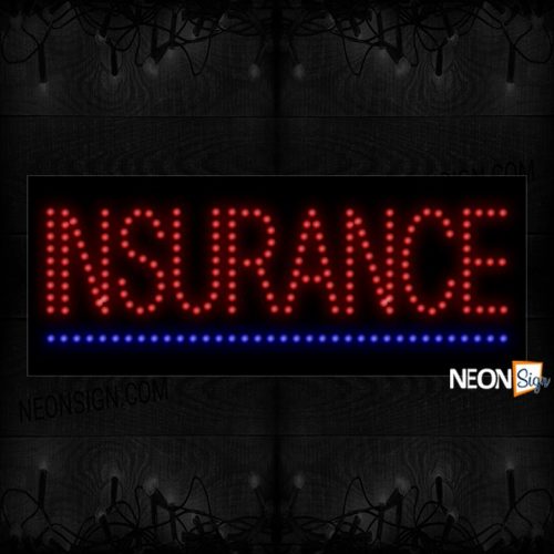 Insurance With Blue Line LED Bulb