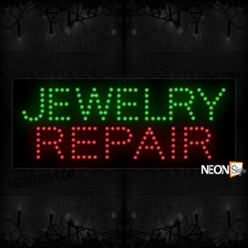 Jewelry Repair in green and red LED Bulb