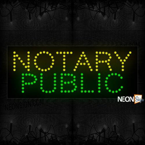 Colorful Notary Public LED Bulb