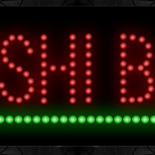 Sushi-Bar With Green Line LED Bulb