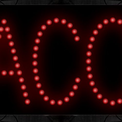 Tacos In Red LED Bulb
