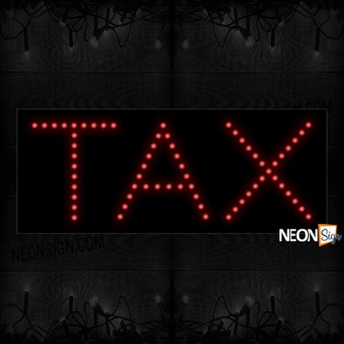 Tax In Red LED Bulb