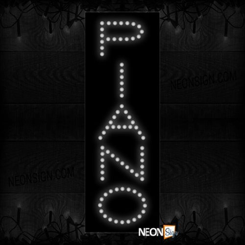 Piano In White (Vertical) LED Bulb