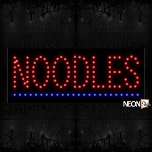 Noodles In Red With Blue Line LED Bulb