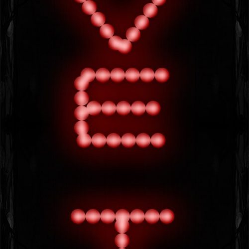 Drive-Thru With Red Vertical Border LED Bulb