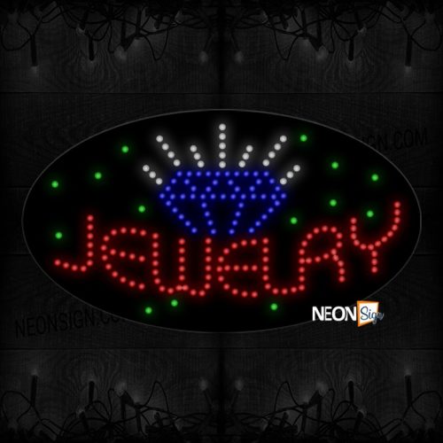 Jewelry With Diamond And Green Specs LED Bulb