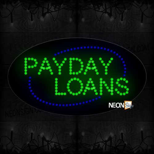 Payday Loans With Curve Border LED Bulb