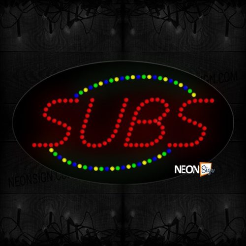 Subs With Colorful Curve Line LED Bulb