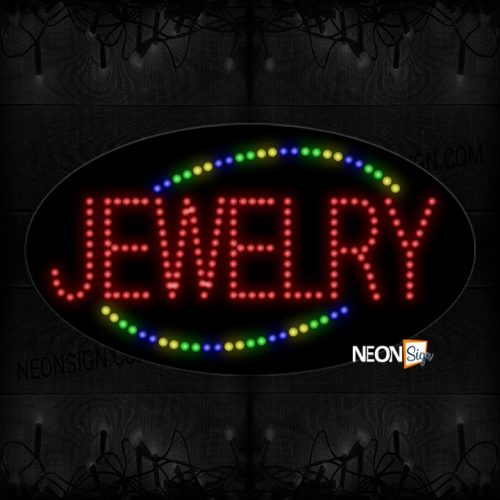 Jewelry With Colorful Arc Border LED Bulb