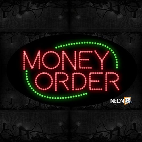 Money Order With Green Border LED Bulb