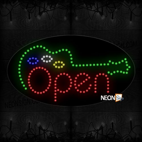 Open With Guitar Logo LED Bulb