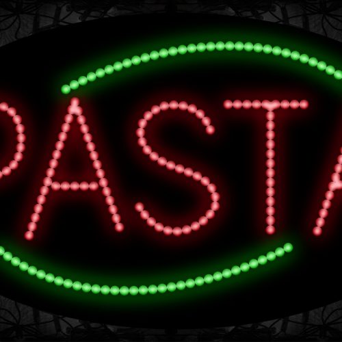 Pasta With Green Arc Border LED Bulb