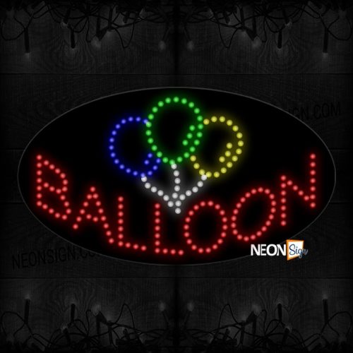 Balloon With Multicolored Balloons LED Bulb