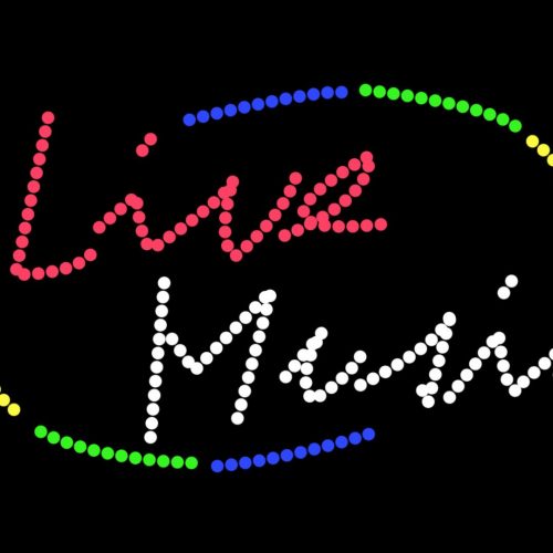 Live Music With Multicolored Border LED Bulb