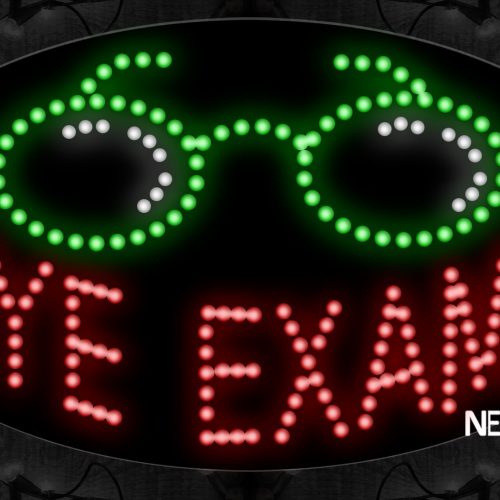 Eye Exam With Glasses LED Bulb